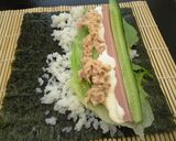 クリームチーズdeサラダ巻き作り方5写真