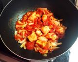 簡単パッとお洒落♡ｶﾌｪ風 洋風親子丼作り方4写真