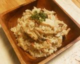 フライパン→炊飯器☆きのこたっぷりピラフ作り方8写真