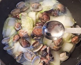 旨味たっぷり♪白菜とあさりの酒蒸し作り方5写真