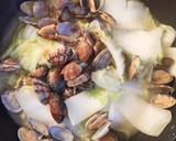 旨味たっぷり♪白菜とあさりの酒蒸し作り方6写真