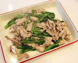 鶏肉（せせり）と菜の花の粒マスタード炒め作り方6写真