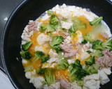 簡単!豆腐とﾂﾅの卵とじ*糖質制限用*作り方4写真