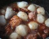 素揚げ鶏肉と里芋の煮物作り方5写真