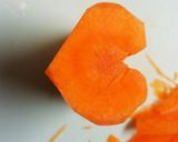 ❤型抜きなし！にんじんのハート❤作り方5写真