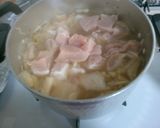 白菜と鶏むね肉 野菜の白ワイン煮込み！作り方5写真