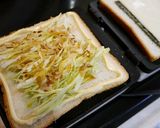 ホットサンド♪たっぷりキャベツ+海苔作り方1写真