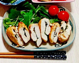 簡単☆ささみの梅しそはさみ焼作り方5写真