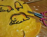 キャラ弁当 卵で作るぐでたま作り方3写真
