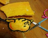キャラ弁当 卵で作るぐでたま作り方4写真