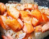 焼鮭のポン酢生姜混ぜごはん 作り方3写真