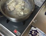 カキとチンゲン菜の塩ラーメン 男の自炊作り方2写真