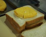 オムレツのサンドイッチ チーズ&プレーン作り方3写真