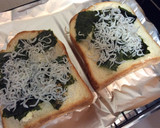 しらすと海苔とチーズの和風トースト♪作り方2写真