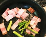 カフェ丼 きんぴらベーコンアボカド作り方3写真