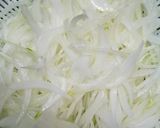 新玉ねぎと水菜のじゃこ豆腐サラダ作り方1写真