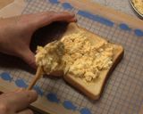 たっぷりたまごのピザトースト♪作り方3写真