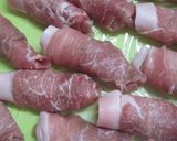 ご飯が進む♡さつま芋の照り照り肉巻き作り方2写真