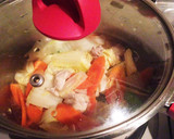 和だしで優しい味、鶏肉と白菜の煮もの作り方4写真