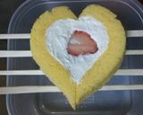 コンビニロールケーキでお手軽バレンタイン作り方9写真