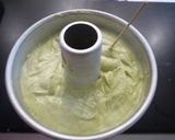 ノンオイル♫ 抹茶と豆腐のシフォンケーキ作り方5写真