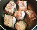 豚肩ロースかたまりの酒粕煮込み作り方3写真