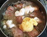 豚肩ロースかたまりの酒粕煮込み作り方4写真