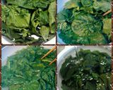 ふわふわ！ほうれん草のスポンジ作り方1写真