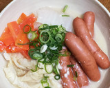 白菜とソーセージの酒粕煮作り方6写真