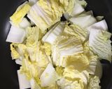 白菜と豚こまのサルサソース煮込み作り方2写真