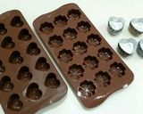 バレンタイン❤シリコン型で生チョコ♪作り方1写真