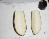 天婦羅用の茄子の切り方(末広茄子）簡単作り方2写真