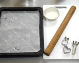 ホワイトデー 型抜きして焼くだけクッキー作り方1写真