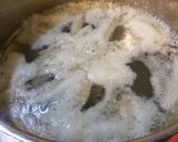 鶏ガラねぎスープ。作り方3写真