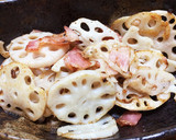簡単！れんこんとベーコンのバター醤油炒め作り方8写真