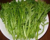 青々!春菊のチヂミ作り方1写真