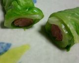 お弁当に✿ウインナーで簡単ロールキャベツ作り方4写真