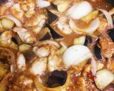 鶏肉と茄子のみぞれ味噌炒め作り方6写真