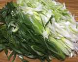 長ねぎとハムとりんごのサラダ作り方1写真