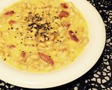 糖質制限◆水煮大豆のカルボナーラ風作り方4写真