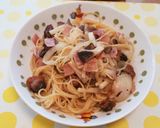 赤貝の缶詰で簡単に！美味しいパスタ♪作り方3写真