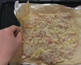 白ネギと豚コマのパン粉焼き：BIGカツ風作り方4写真