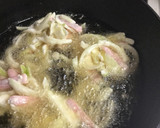 玉ねぎと魚肉ソーセージのかき揚げ作り方3写真