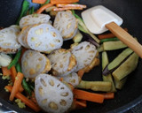 れんこんはさみ揚げの野菜炒め　★★☆作り方9写真