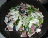 イワシとわかめの焼きそば作り方5写真