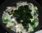 イワシとわかめの焼きそば作り方6写真