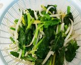 ほうれん草ともやしの胡麻和え作り方3写真