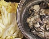 牡蠣の簡単ヘルシー 豆乳クリームパスタ作り方1写真