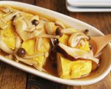 ☆簡単☆豆腐入り卵焼きのキノコあんかけ作り方8写真