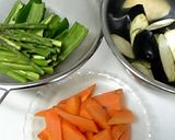 冷やしてどうぞ。揚げ野菜のポン酢浸し作り方2写真